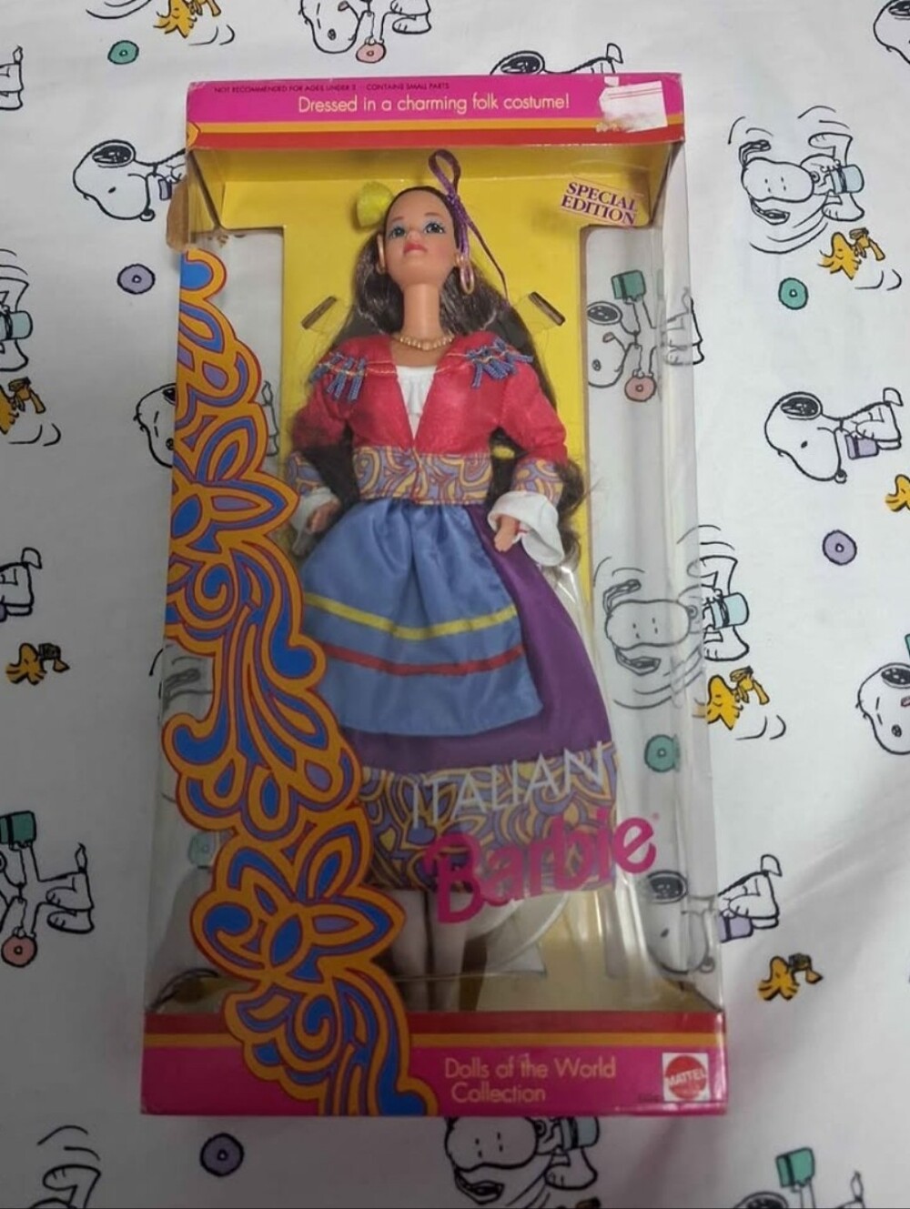 Vintage 90s Mattel Barbie Dolls Of The World Collection Italian Barbie NWT